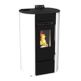 Design compact et certifié écologique – Fabrication 100 % italienne, disponible en blanc ou noir, idéal pour les petits espaces. Certifié Flamme Verte 7 étoiles, Classe énergétique A+, conforme à la norme Écodesign 2022.