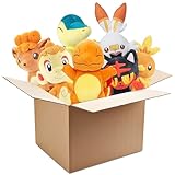 Pokemon Fire Type 8' Plush Mystery Blind Box 3-Pack - Get Three Officially Licensed 8 Inch Fire Pokemon - Authentic Collectible Soft Stuffed Animal Toy Figures - Gift for Kids, Boys, Girls - 2+