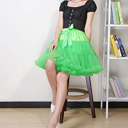 Image of Tutu Skirt as Well as Petticoat above Knee Underskirt Tulle Crinoline slip