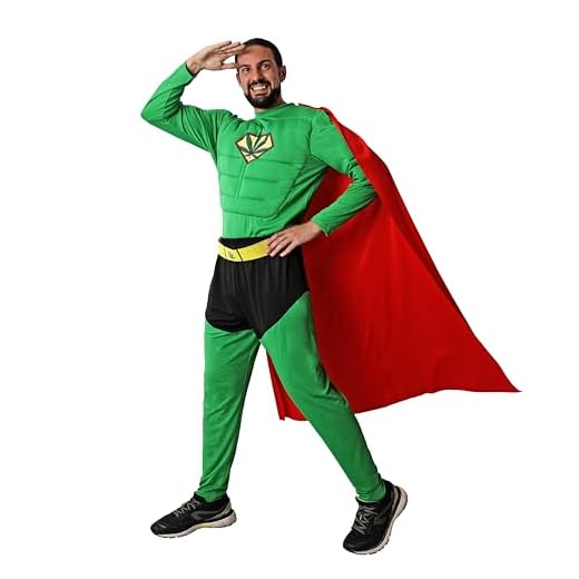 Juguetutto - Disfraz Capitán Marihuana para hombre