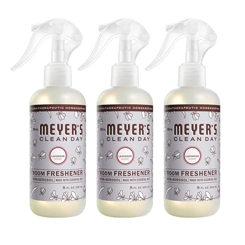 MRS. MEYER'S CLEAN DAY Room Spray, Lavender Scent, 8 Fl Oz Bottle - 3 Pack