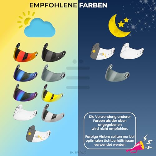 Everalo Kompatibel mit Xlite 802rr Visier - x803 - x802 - x802r - x702 - x661 - x603 - xsf 02 - Helmvisier Nolan Kompatibel Pinlock Ready (Schwarz 30%)