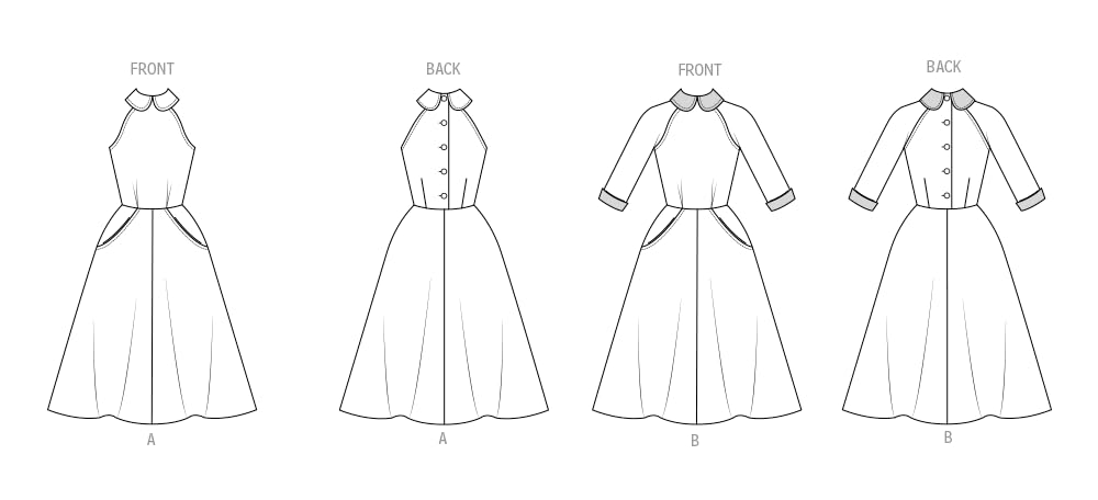BUTTERICK Paper Pattern B6992R5 Misses' Dress with Sleeve Variations R5 (14-16-18-20-22), Multicoloured, 4, 6, 8, 10, 12 - Image 3