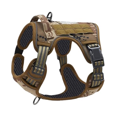 Ylnailky Pettorina Per Cani Da Lavoro | Pettorina Addestramento Cane Con Fibbia - Collare Regolabile Con Maniglia Per Taglia Media Grande Attività Quotidiane Escursioni Corsa Campeggio Salvataggio