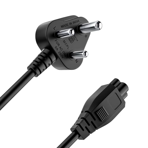 Image of Portronics Konnect G3 350W Laptop Power Cable, 3 Pin Type Connector, 350W Max Load Capacity, 1.2M Length(Black)