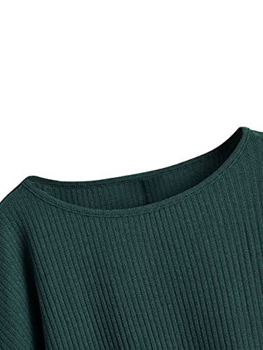 Image of SweatyRocks Women's Crewneck Long Sleeve Knit Crop Top Cropped Sweaters