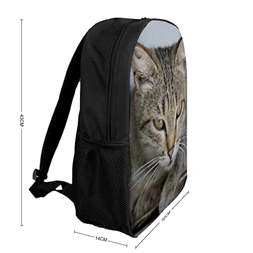 Sac à dos imprimé chat 3D, le compagnon des journées de cours - 2