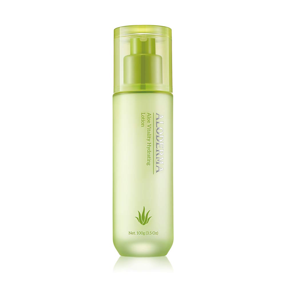 AlodermaAloe Vitality Hydrating Lotion, 100g, Made with 75% Pure Organic Aloe Juice, No Parabens – Moisturize and Nourish – Perfect for Everyday Use – Suitable for All Skin Types – No Parabens