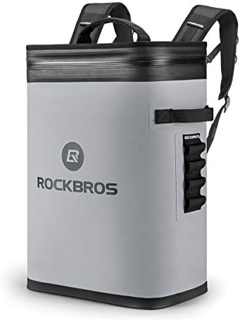 ROCKBROS Backpack Cooler Leak-Proof Soft Sided Cooler Waterproof Insulated Backpack Cooler Bag 36 Can Soft Cooler for Camping Fishing Party Outdoor Adventure Picnic