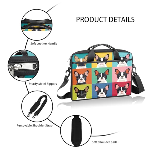 Bolso para laptop Boston Terrier 15 pulgadas miniatura 4