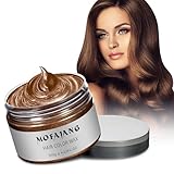 Temporary Hair Color Wax,Hair Spray Color, Hair Wax Color 4.23 oz, Easy Washout Temporary Hair Dye for Halloween,Cosplay, Party (Brown, 4.23)