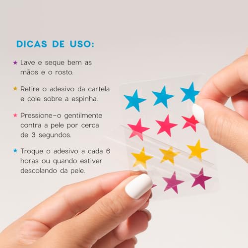 Océane – Star Acne Patches - Adesivos Secativos Espinhas./Unica