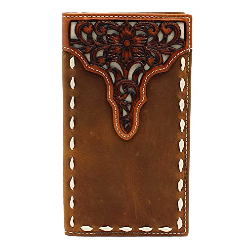 ARIAT Men's Floral Tooled Rodeo Wallet No Color One Size