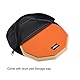 Lolunut Dumb Drum, Practice Pad, 2-seitig, leises Übungspad, weicher Gummi, Holzsockel, mit Massivholz-Drumsticks 20,3 cm, Orange