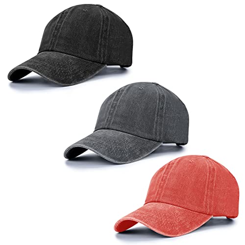 Image of Baseball Cap Unisex Vintage Washed Distressed Cap,Retro Adjustable Dad Hats,Baseball Hat for Men Women