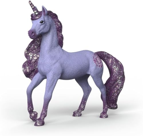 Schleich BAYALA | Einhorn Hengst Orchidee 70893 | detailgetreue Einhornfigur mit Mandala | Geschenk für Mädchen und Jungen | magische Sammelfiguren | Spielfigur ab 5 Jahren | 4 x 14 x 13 cmn