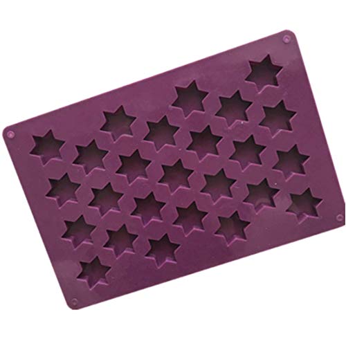 シリコン型 六角形 星 直径４cm ２５個 チョコレート 焼き菓子 DIYに