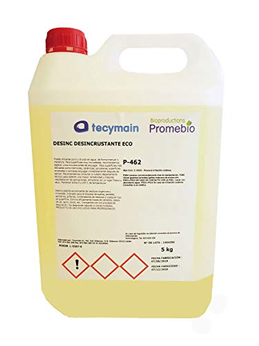 Desincrustante biológico líquido para Todo Tipo de Superficies. Garrafa 5 L. Elimina restos orgánicos, Cemento, Cal, sarro, óxido, etc