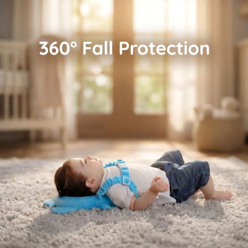 Image of Baby Head Protector Backpack - Soft & Lightweight Head Protection Pillow for Bebe Walking and Crawling(Mouse)