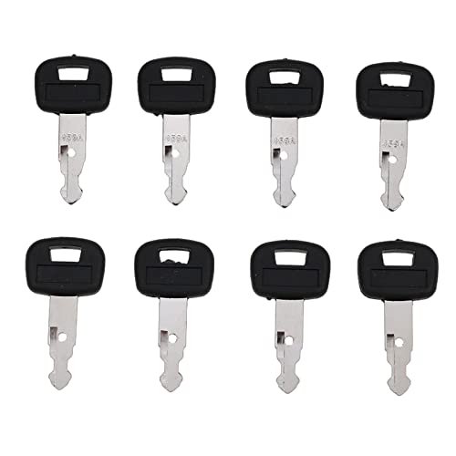 FridayParts 8pcs Ignition Key Compatible for Kubota Track Loaders SVL75 SVL90 SVL95-2S U15 U17 KX121-3 KX161-3 KX41-3 KX71-3 KX91-3 Parts # 459A Replacement
