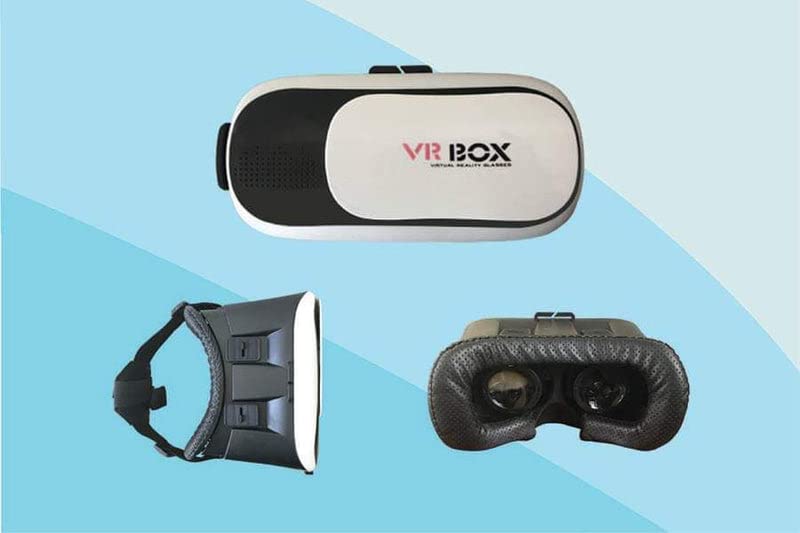 Dabster VR |Virtual Reality Box| 3D Glasses Headset |VR Set | Enjoy Metaverse Gaming ABS and 42 mm Diameter Spherical Resin Lens Material, T-Shaped Straps with Adjustable Straps