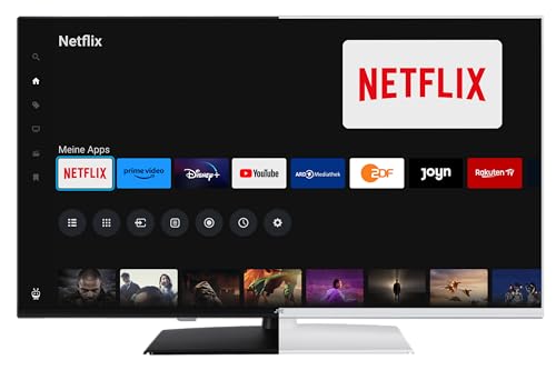 JVC Fernseher 40 Zoll Smart TV Powered by TiVo LT-40VF5355W - Full HD Fernseher, HDR TV mit Triple-Tuner und 6 Monate HD+ inkl., LED TV wei&szlig;