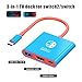 DUEQID USB C to HDMI Adapter for Switch, Dock 3 in 1 TV Adapter with 4K HDMI Cable, 100W Type C Charging, Compatible with Switch, Steam Deck, Smartphones, PC (bleu)