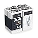 ANSMANN 9V Rechargeable Batteries 300mAh pre-Charged Low Self-Discharge (LSD) NiMH 9 Volt Battery 9V Battery (4-Pack)