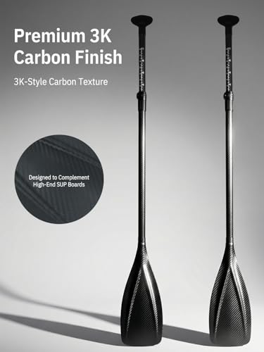 Image of niphean 4-Piece Kayak Paddle, Adjustable Paddle Board Paddles, Lightweight SUP Paddle, Detachable Stand Up Paddle Board Accessories Oars with Aluminum Alloy Shaft and Fiberglass Blade