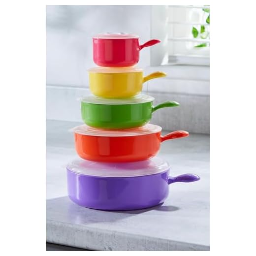 HOMELIFE Set of 5 Microwave Pans Multi One Size