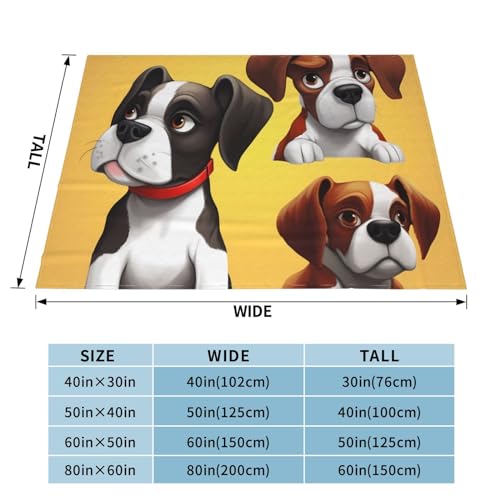 Plaid imprimé chien en micro polaire douce cadeau idéal chambre - 3