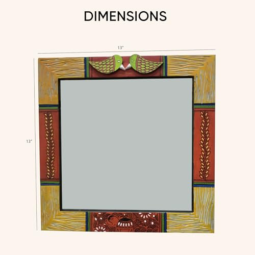 Image of AAKRITI ART CREATIONS Handcrafted Decorative Wall Mirror