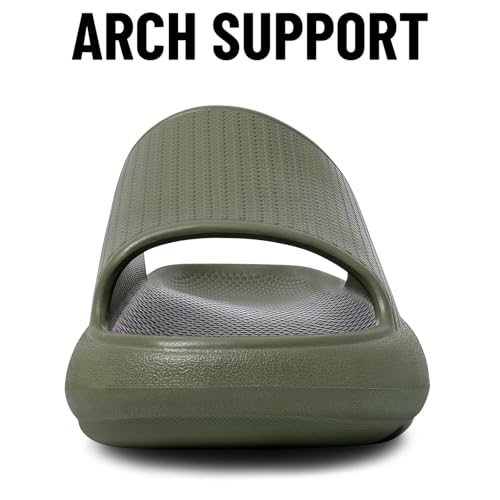 Image of Comwarm Cloud Slide Sandals for Women Men Ultra Comfort Recovery Pillow Slippers Soft Summer Beach Shoes with Low Arch Support