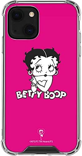Skinit Clear Phone Case Compatible with iPhone 13 Mini - Officially Licensed Betty Boop Pink Background Design
