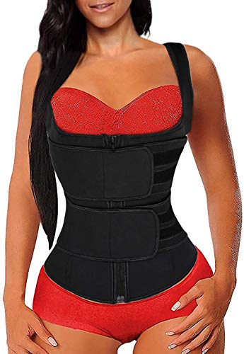 Imuzyn Waist Trainer Sweat Vest For Women Body Shaper Underbust Corset Sauna Tank Top Tummy Control Shapewear Corset Cincher Workout Girdle Black S #TOP1