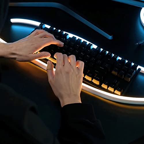 Image of 32.8FT /2PCS /10M /White Neon Light Strip - Flexible and Waterproof LED Rope Light with Installation Accessories for Indoor & Outdoor Decoration【Adapter Not Included】 OWO