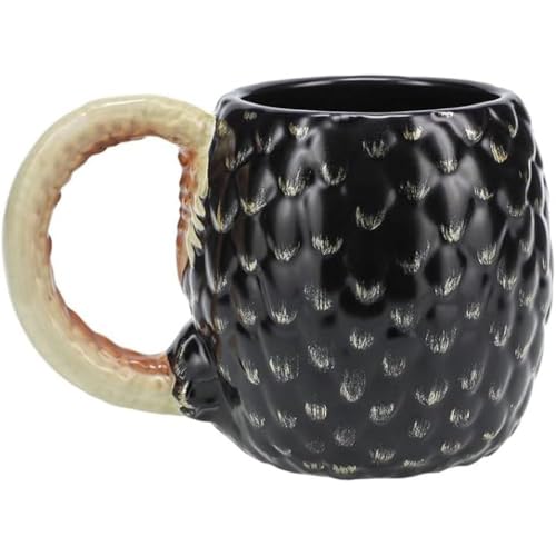 Taza con Forma de Huevo House of The Dragon - Taza de Cerámica 500ml, Regalo para Fans