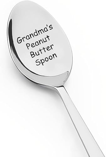 Regalo para la abuela que lo tiene todo, cuchara de mantequilla de maní de la abuela grabada, regalos divertidos para amantes de la mantequilla de