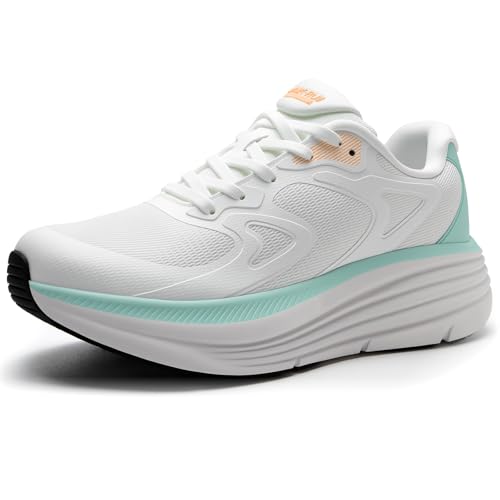 Image of ALEADER Womens Walking Shoes for 12-Hour Work Comfort, Anti-Fatigue Max Cushion Shoes for Standing All Day - Wide Fit for Nurses, Retail
