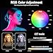 NiceVeedi 2-Pack RGB Photography Lighting with 20 Effects, 40W/360° Full Color/2700-6500K Studio Lights with Remote & Display, Video Light for Video Recording/Photography/Streaming/YouTube/TikTok