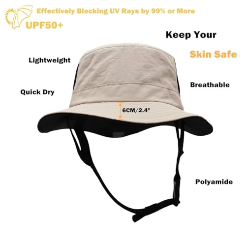 Sombrero Bucket de Surf Impermeable UPF50+ para Playa miniatura 2