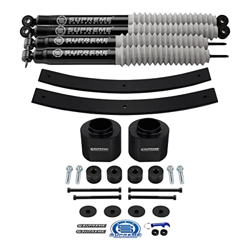 Supreme Suspensions - Full Lift Kit with MAX-Performance Nitro Gas-Charged Shocks for 1984-2001 Jeep Cherokee XJ 2WD 4WD (3