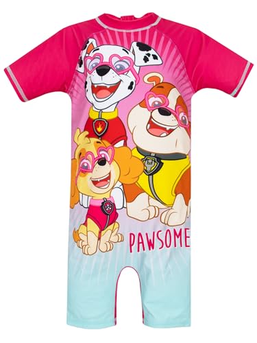 Paw Patrol Bathing Suit | Girls One Piece Rash Guard Swimsuit | Girls Swim Suit