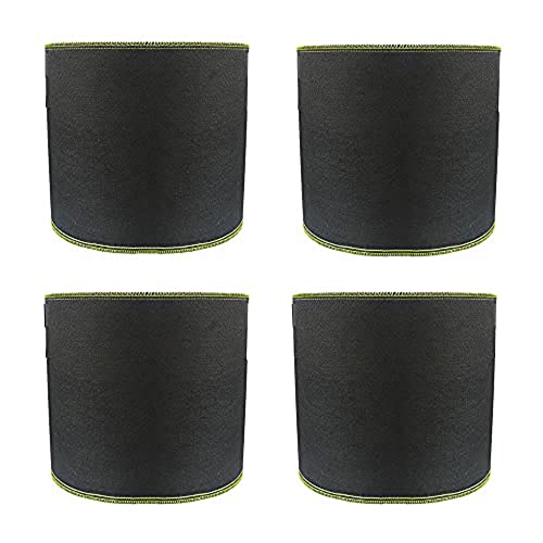 4 Stück 2 Gallonen Grow Bags, Garden Planter Bags, Breathable Grow Bags, Grow Bags with Handles, Potatoes and Tomatoes Planter, Vliesstoff-Töpfe, für den Anbau von Bäumen Blumen Obst Gemüse Cover
