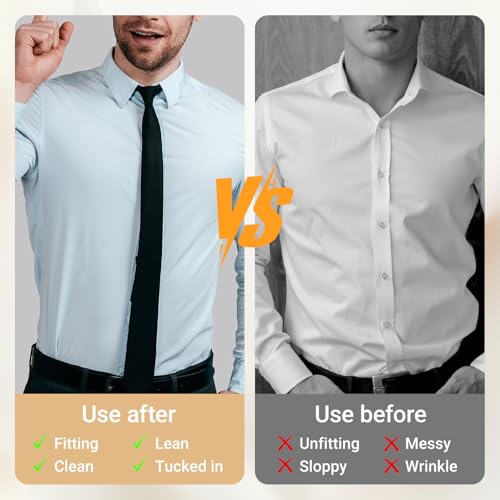2 Pcs Shirt Stays Belt For Men,Adjustable Belt Style Stays Keepers Elastic Belt Accessories For Men4