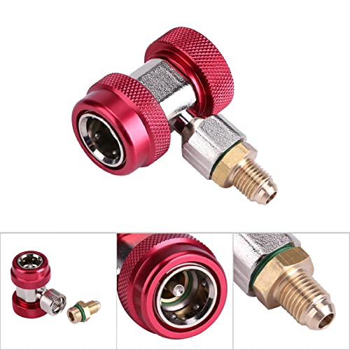 Extracto de núcleo de válvula de acoplamiento rápido R134A para kit de aire acondicionado automotriz (rojo, alta presión) miniatura 3