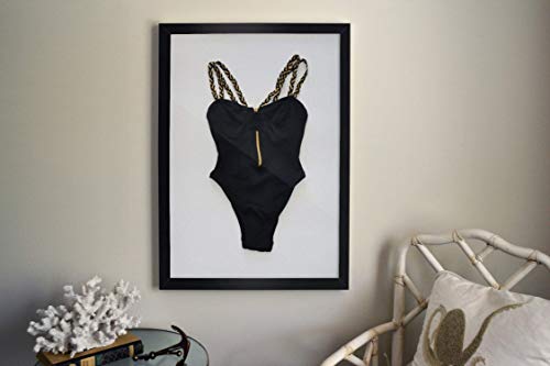 Vintage Black and Gold Framed Bathing Suit