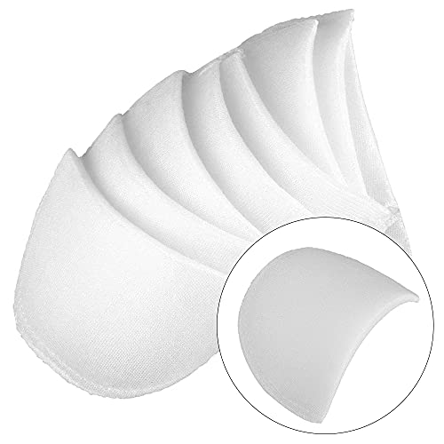 YJDEWohovv 8 Pair Sewing Shoulder Pads for Women Clothes Soft Covered Set-in Large Black or White Foam Shoulder Pads Covered for Women Blazer Men Clothes Sewing Accessories Craft DIY
