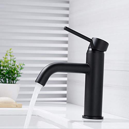 Mitigeur eau de lavabo salle de bain or brossé robinet bassin laiton