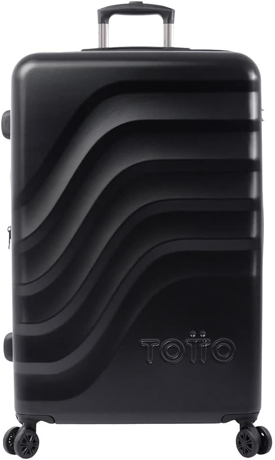 TOTTO – Trolley Grande Bazy+ in Colore: il compagno ideale per i tuoi lunghi viaggi., Nero, Trolley da cabina, BAZY+ è la versione rinnovata e migliorata del classico Bazy, Nero, BAZY+ è il